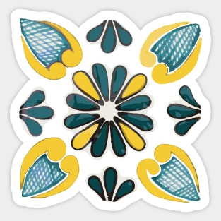 Talavera Green & Gold Sticker